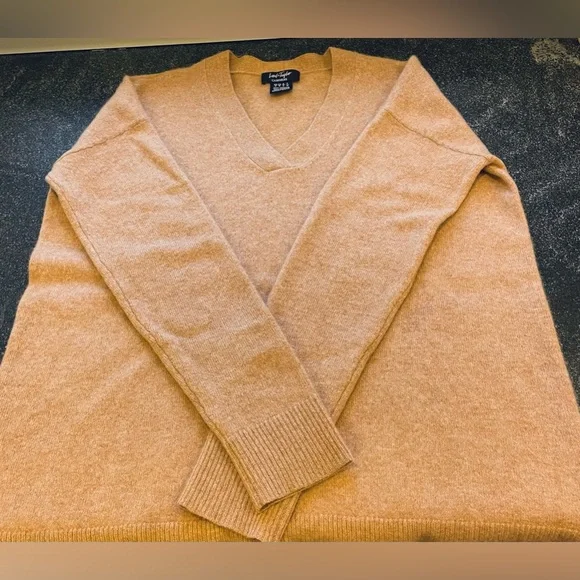 Lord & Taylor Cashmere Sweater Tan Women’s Size Small Camel Caramel - Picture 4 of 8